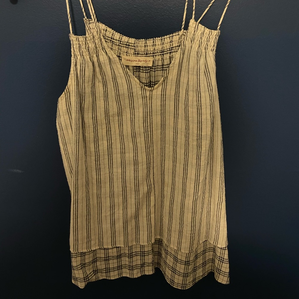 American Threads Vneck Tank Top